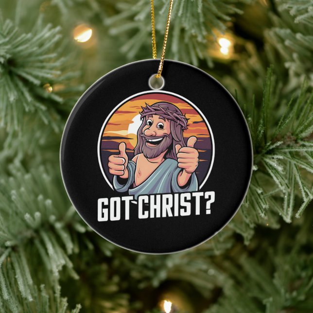 Har Buddy a Jesus Religiösa Jesus Julgransprydnad Keramik (Träd)