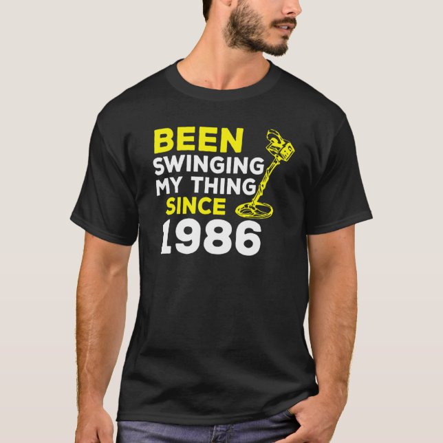 Har bytt min Sak sedan 1986 Metall-detektor H T Shirt (Framsida)