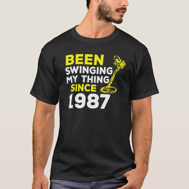 Har bytt min Sak sedan 1987 Metall-detektor H T Shirt (Framsida)
