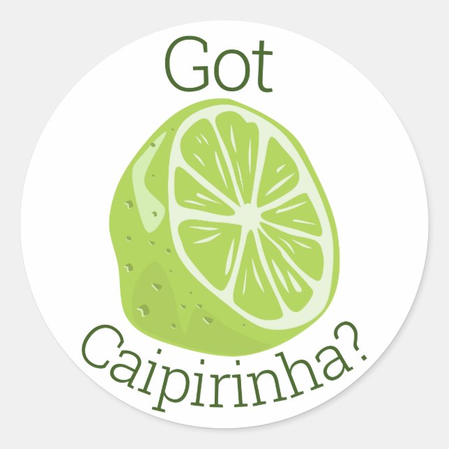 Har Caipirinha? Runt Klistermärke (Framsida)