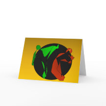 har capoeira martial artits födelsedagskort