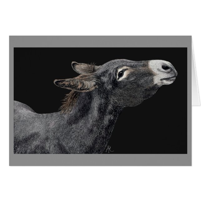 "Har Carrots" - "Donkey Card?" OBS Kort (Framsidan Horizontal)