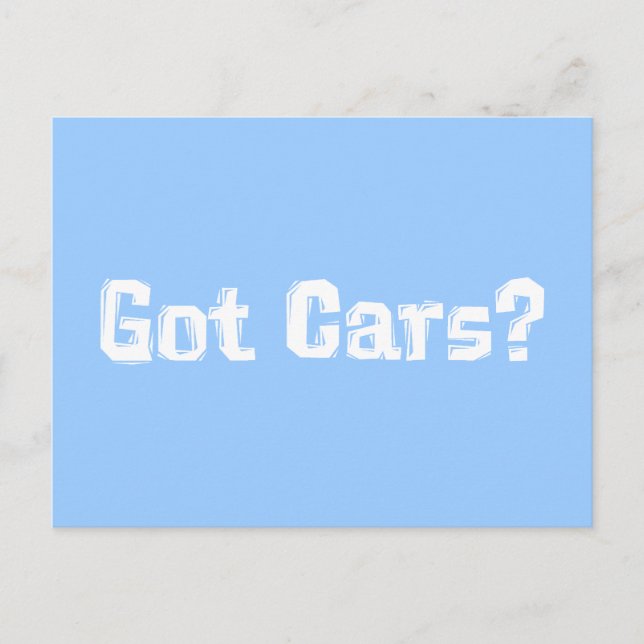 Har Cars Gifts Vykort (Framsida)
