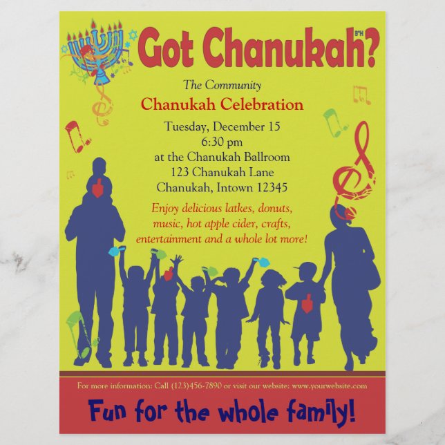 Har Chanukah Flyer (Framsidan)