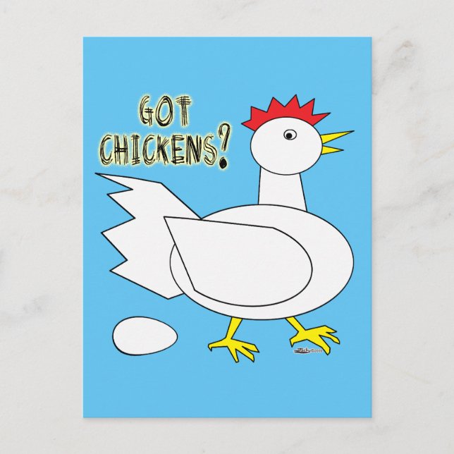 Har Chickens? Vykort (Framsida)