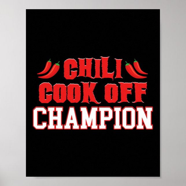 Har Chili Funny Bbq Cook av Poster (Framsidan)