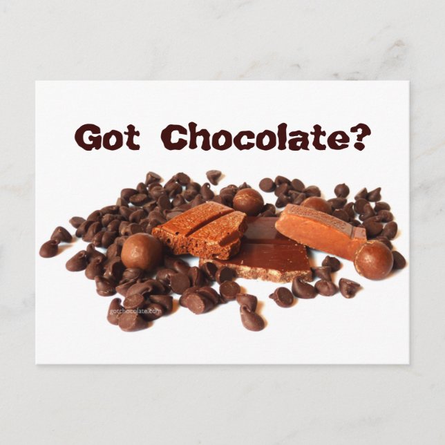 Har Chocolate? Vykort (Framsida)