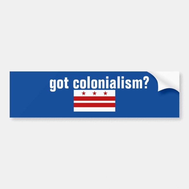 Har Colonialism Bumper Sticker Bildekal (Framsidan)
