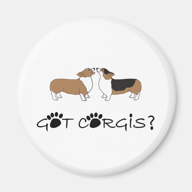 Har Corgis? Magnet (Framsidan)