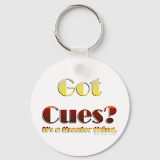 Har Cues? (Endast text) Nyckelring