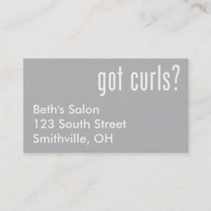 Har Curls? Tidsbeställning Kort