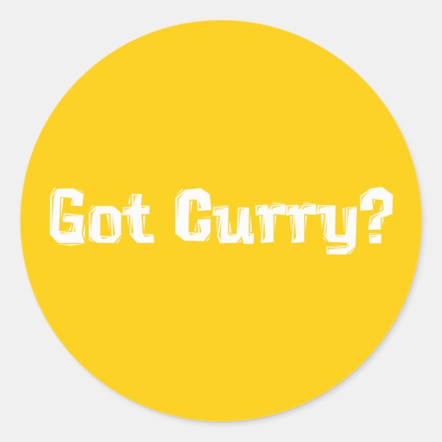 Har Curry-gåvor Runt Klistermärke (Framsida)