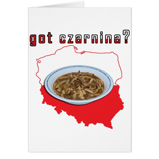 Har Czarnina polska Karta Hälsningskort (Framsidan)