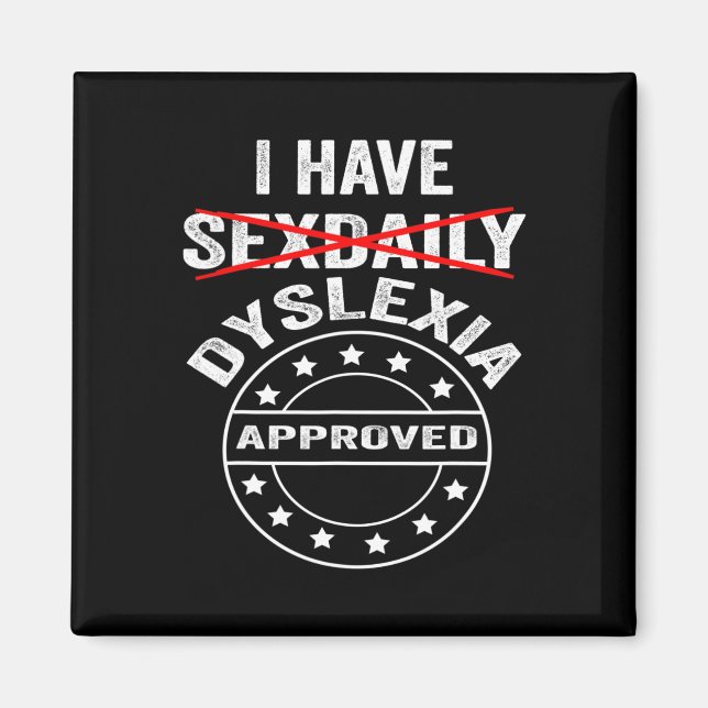 Har daglig dyslexi  magnet (Framsidan)