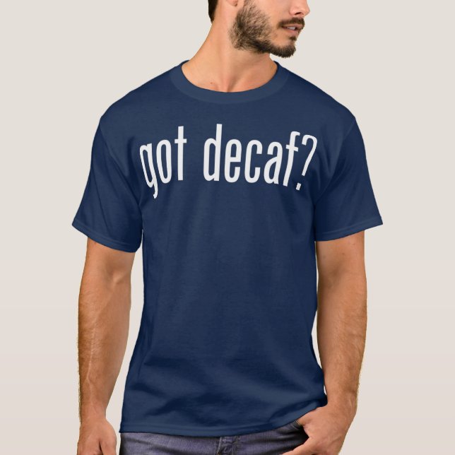 Har Decaf Retro Advert Ad Parody Funny T Shirt (Framsida)