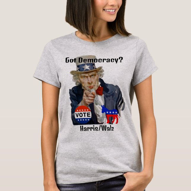 Har Demokrati? T-Shirt (Framsida)