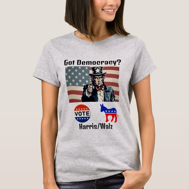 Har Demokrati? T-Shirt (Framsida)