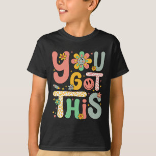 Har Den här testdagen Groovy Motivational Teacher T Shirt