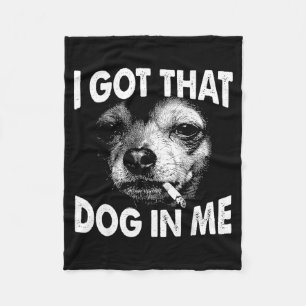Har den hunden i rolig hund chihuahua älskare män fleecefilt