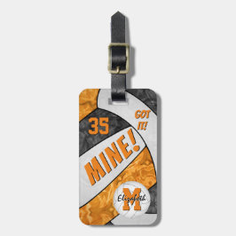 Har det! Flickor med svart orange färg Bagagebricka