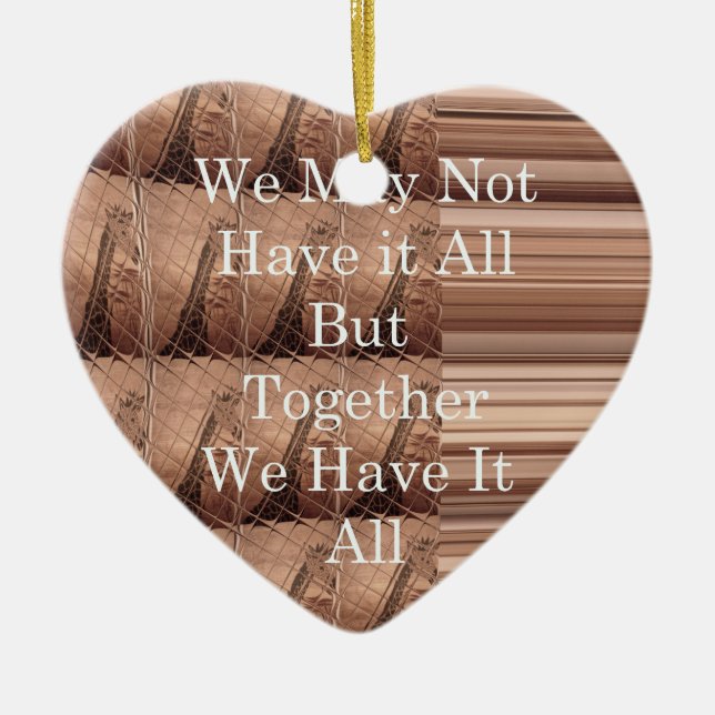 Har det hela Giraffe Safari Hakuna Matata vävt så? Julgransprydnad Keramik (Framsidan)