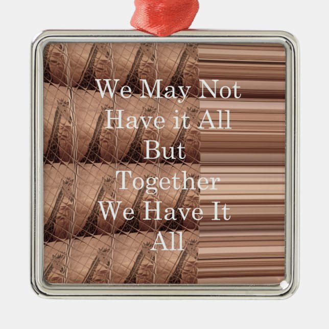 Har det hela Giraffe Safari Hakuna Matata vävt så? Julgransprydnad Metall (Framsidan)