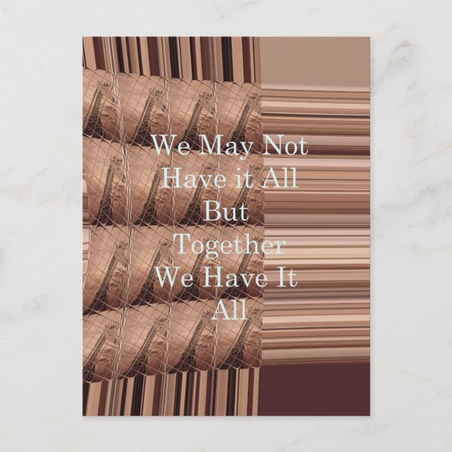 Har det hela Giraffe Safari Hakuna Matata vävt så? Vykort (Framsida)