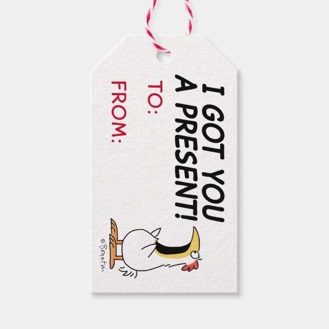 HAR DIG EN NUVARANDE SHOUTING CHICKEN Sandra Boynt Presentetikett (Framsidan)