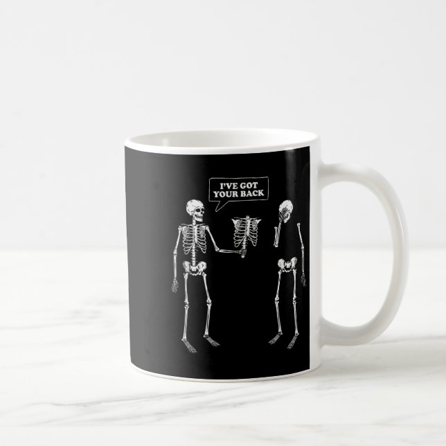 Har din rygg _ Funny Skeleton Pun Kaffemugg (Höger)