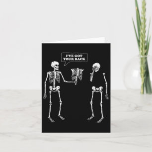 Har din rygg _ Funny Skeleton Pun Kort