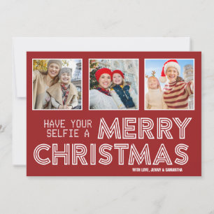 Har ditt eget God jul 3-instagramfoto Julkort