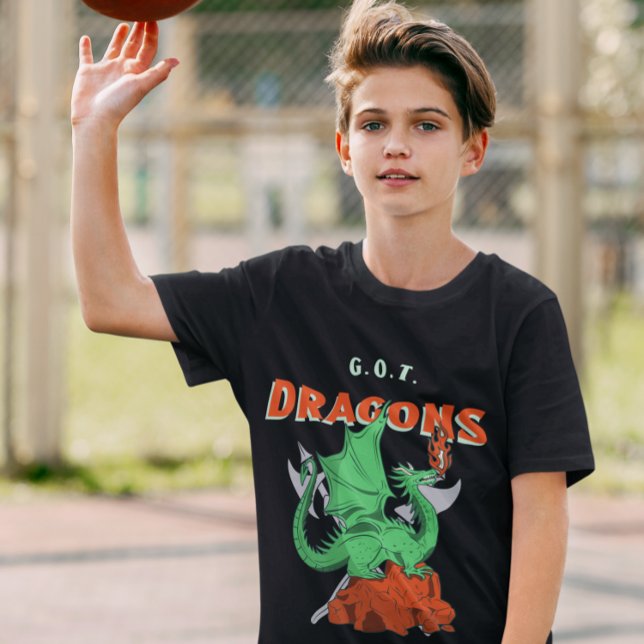Har Dragons Mythological Dragon Breathing Fire T Shirt (Skapare uppladdad)