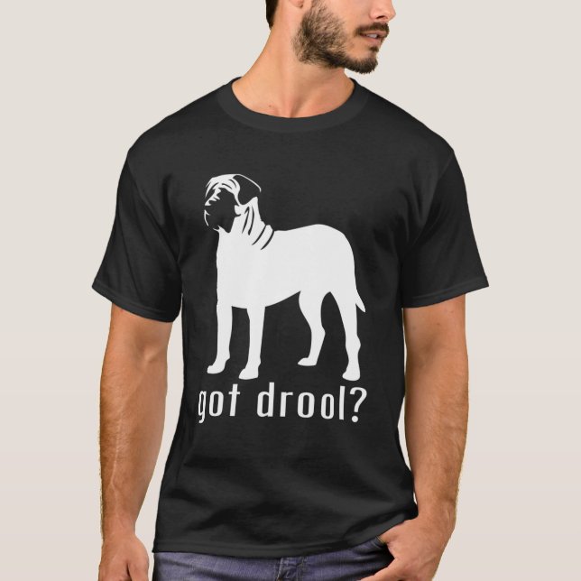 Har Drool Nickerkliers English Mastiff T Shirt (Framsida)