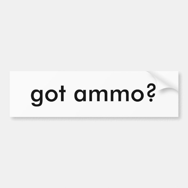 har du ammo? bildekal (Framsidan)