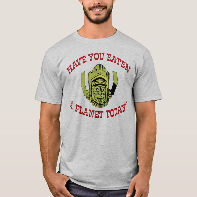 "Har du ätit en planet idag?" Skjorta T Shirt (Framsida)