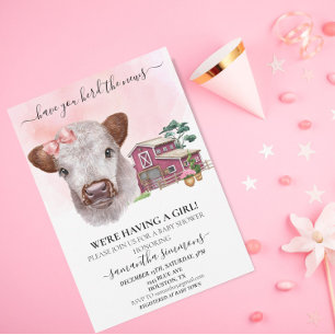 Har du besatt News Girl Highland Cow Calf? Inbjudningar
