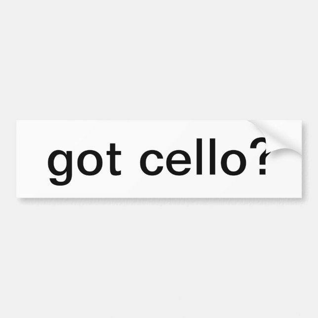 Har du cello? bildekal (Framsidan)