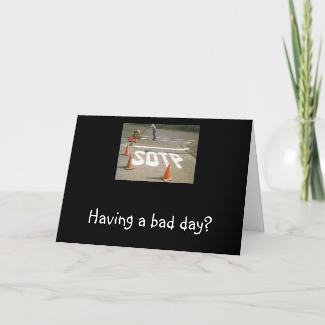 Har du en dålig dag? kort (Framsida)