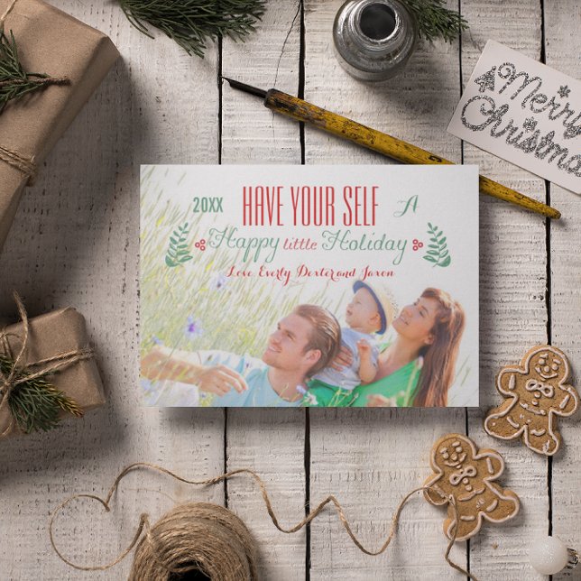 Har du en liten Helgdag i Lycklig? Julkort (Skapare uppladdad)