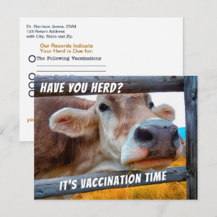 Har du fått din hjord vaccination veterinär påminn vykort