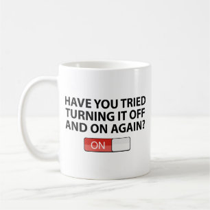 Har du försökt att slå på och av den igen? Kaffe Kaffemugg