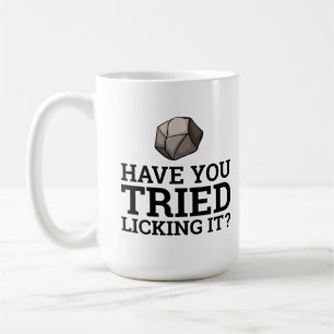 Har du försökt Slicka den? Geologisk kaffe Mugg