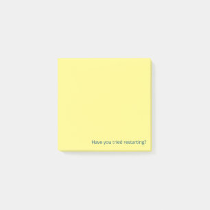 Har du försökt starta om post-it block