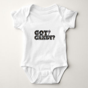 Har du godis? Svarta och vita dödskallar Halloween T Shirt