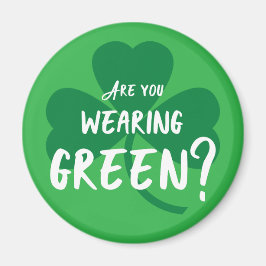 Har du Grönt? St. Patrick's Day Reminder Shamrock Magnet