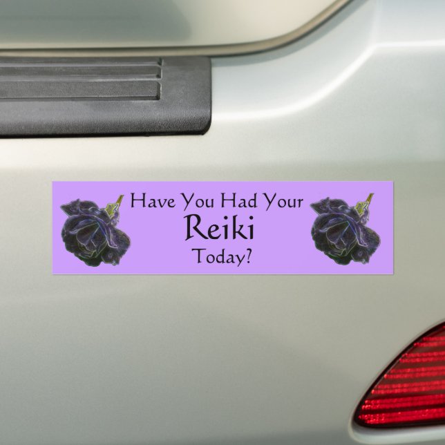 Har du haft din Reiki Idag Rose  Bildekal (På Bil)