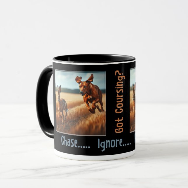 Har du hare coursing? Mugg – Jaga.... Ignorera (Framsida vänster)