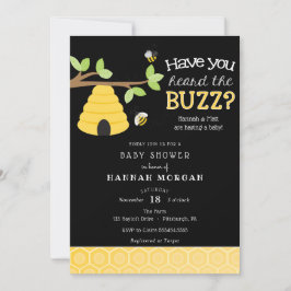 Har du hört Buzz? Bee Baby Shower Inbjudningar