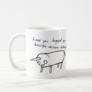 har du kramat din burritounicorn i dag? kaffemugg