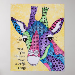 Har du kramat din Giraffe i dag Poster